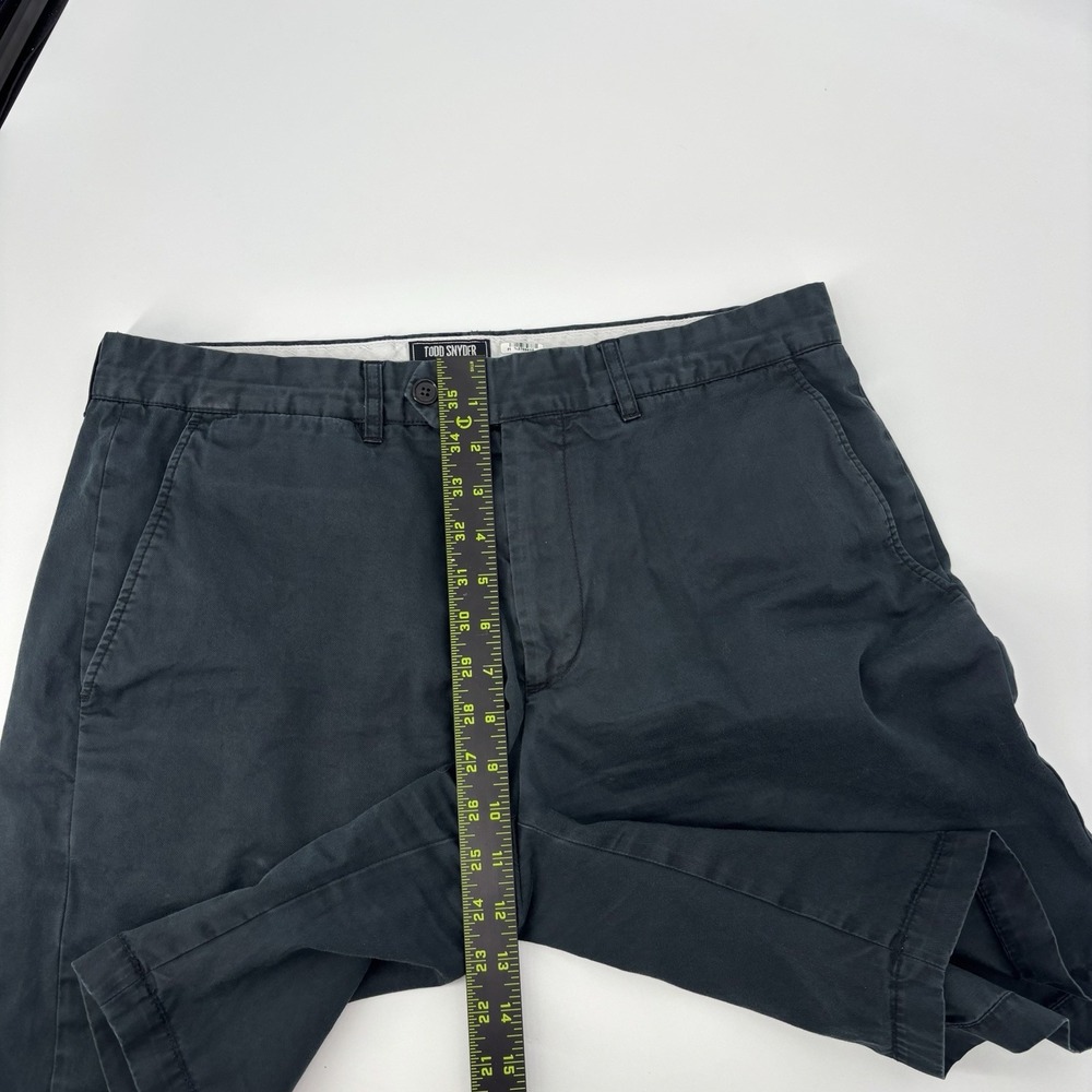 Todd Snyder Shorts Mens Size 33 9" Blue Cotton Canvas Chino Flat Front Classic - Picture 6 of 6